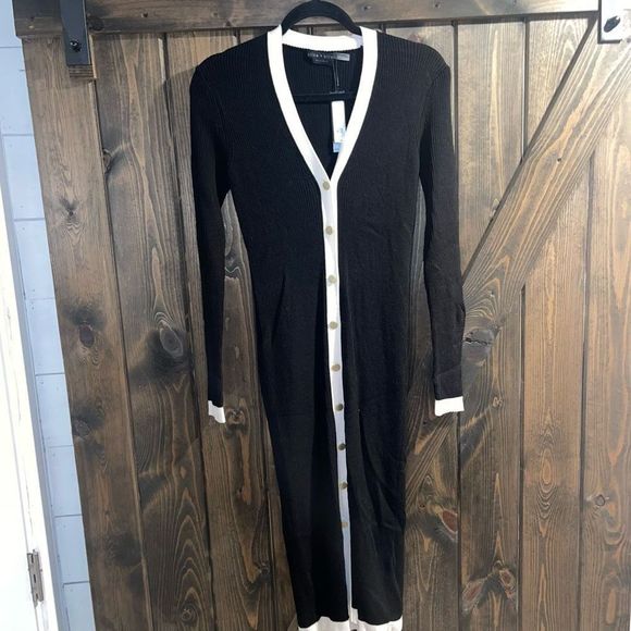 Alice + Olivia Alcina Rib Knit Wool Blend Sweater Dress worn once! - Picture 11 of 15